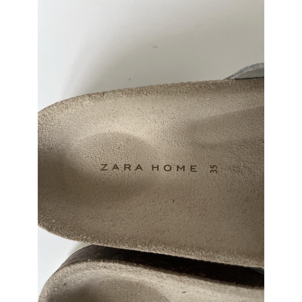 Zara Sandals Womens Size EU 35(US 5) White Slide Buckle Slip On Casual Summer - Picture 6 of 6